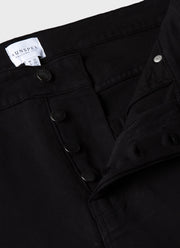 Men's Cotton Drill 5 Pocket Trouser in Black