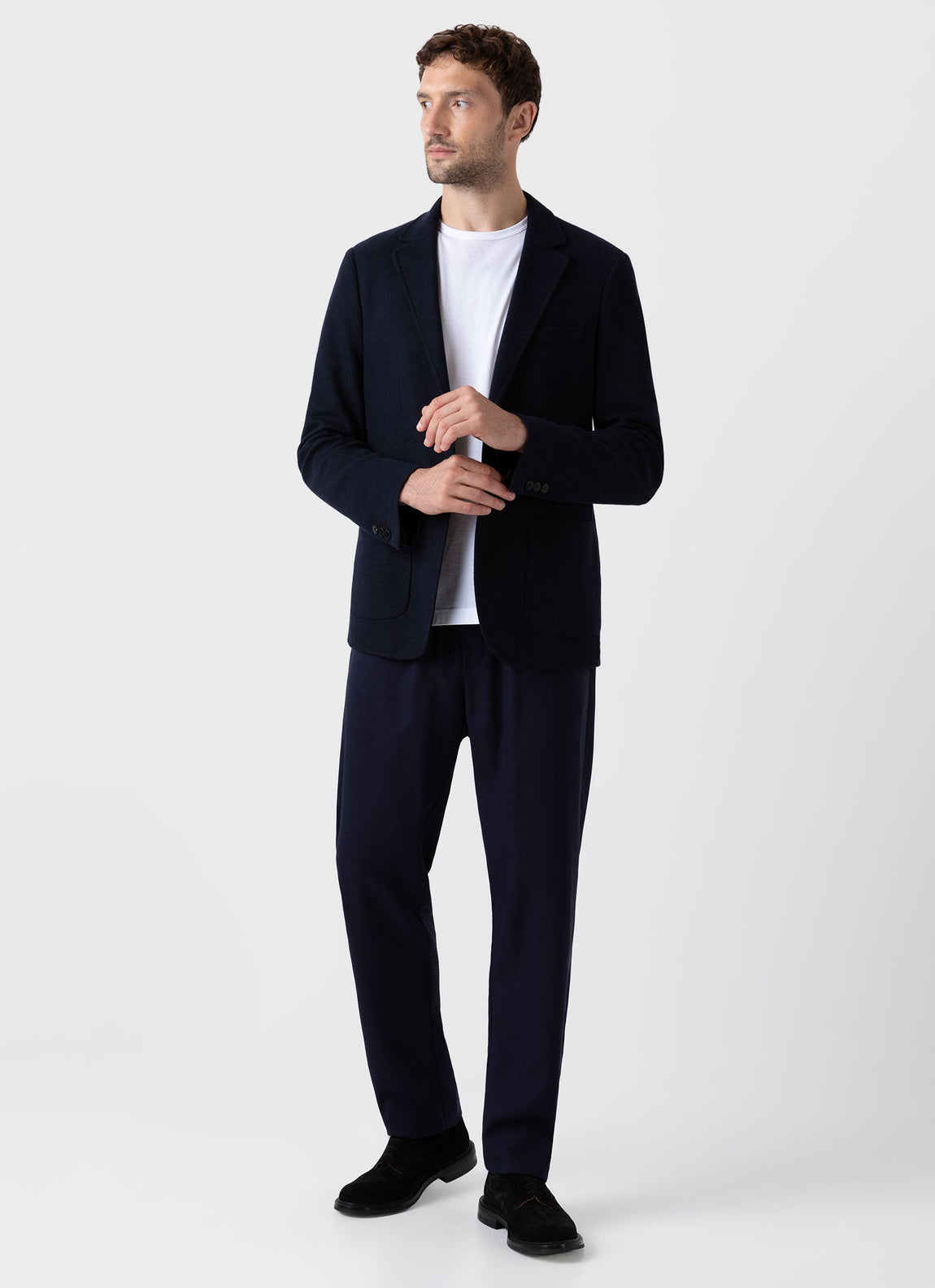 Men's Drawstring Trouser in Navy