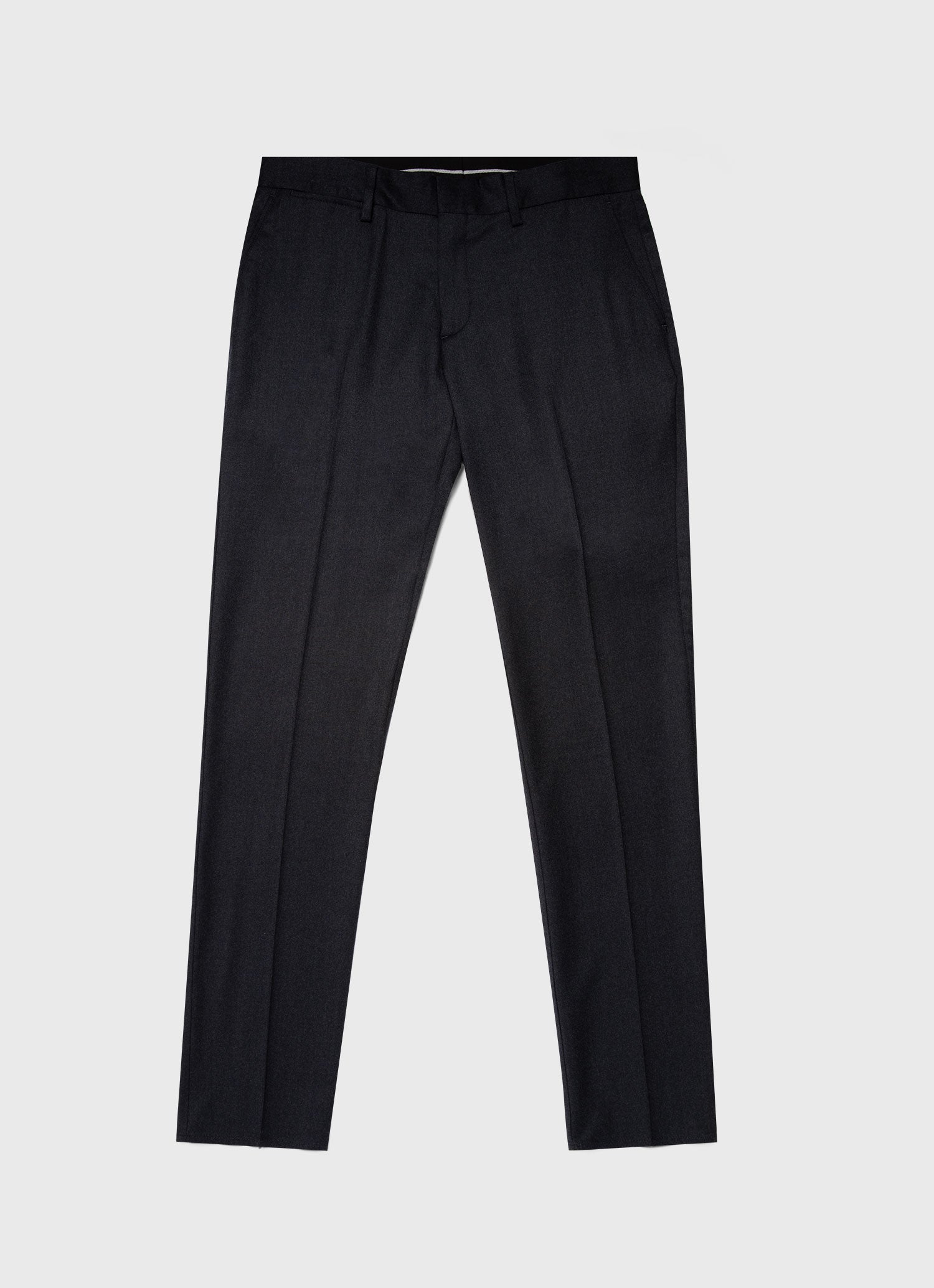 Men's Wool Trouser in Charcoal Melange | Sunspel