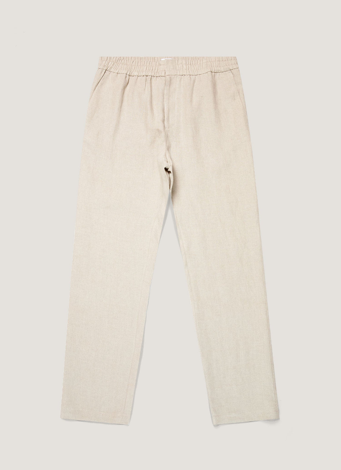 Men's Linen Drawstring Trouser in Sand