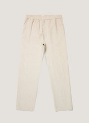 Men's Linen Drawstring Trouser in Sand
