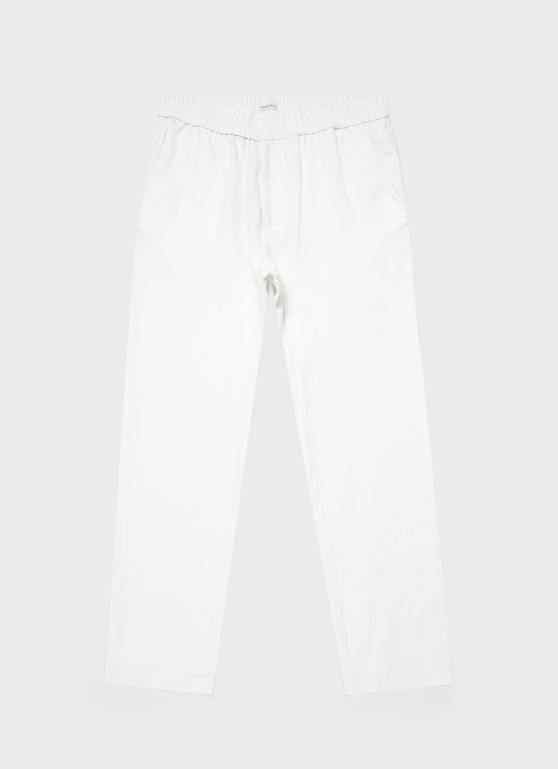 Men's Linen Drawstring Trouser in White