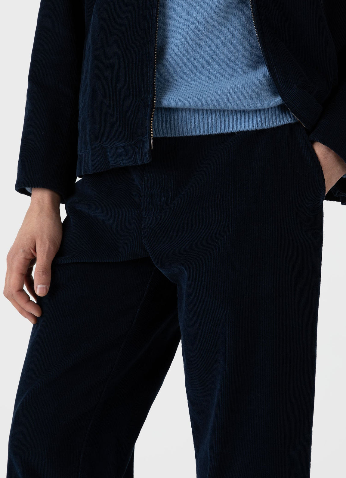 Men's Cord Chore Trouser in Navy