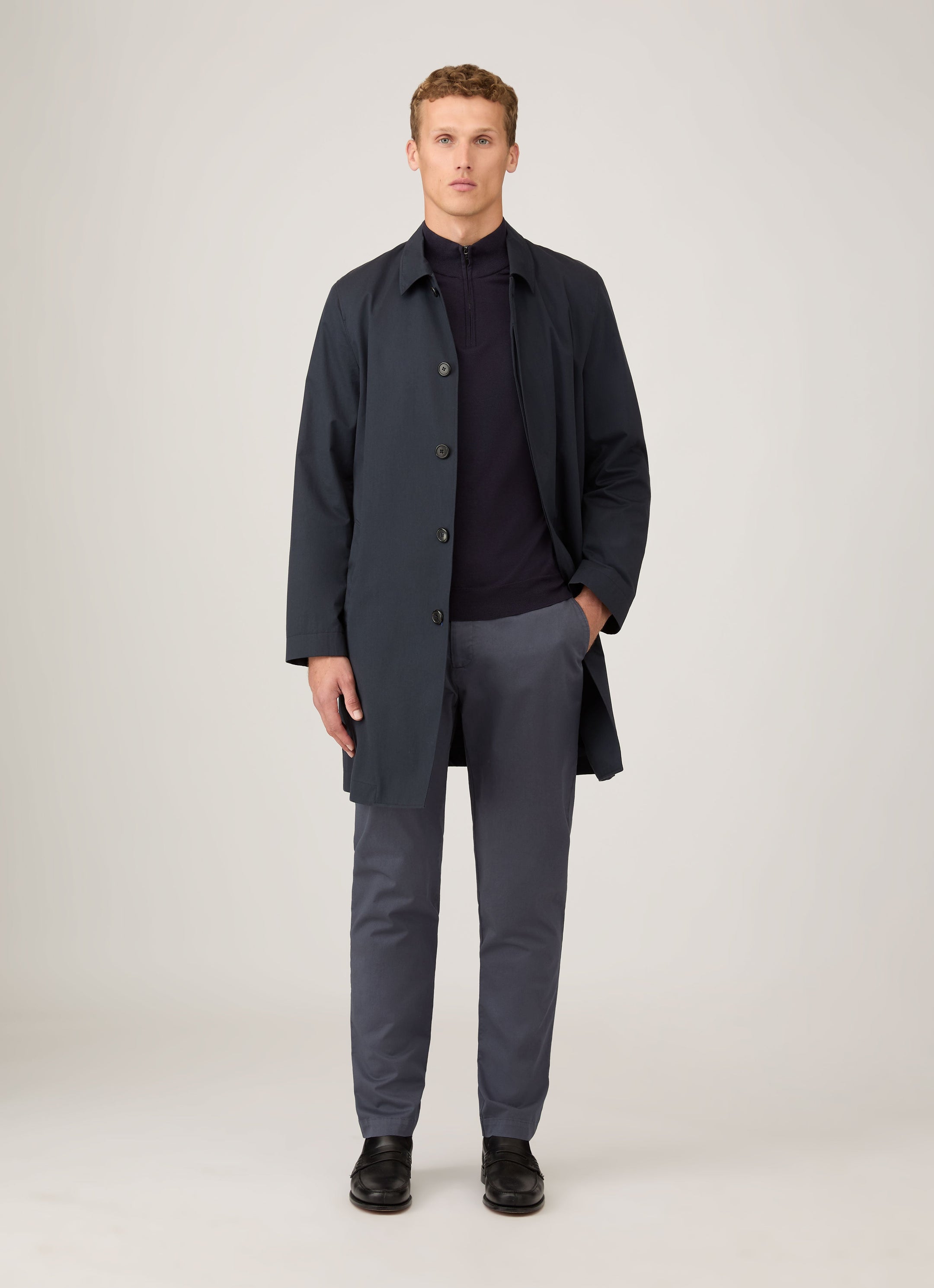 Men's Slim Fit Chino in Slate Blue