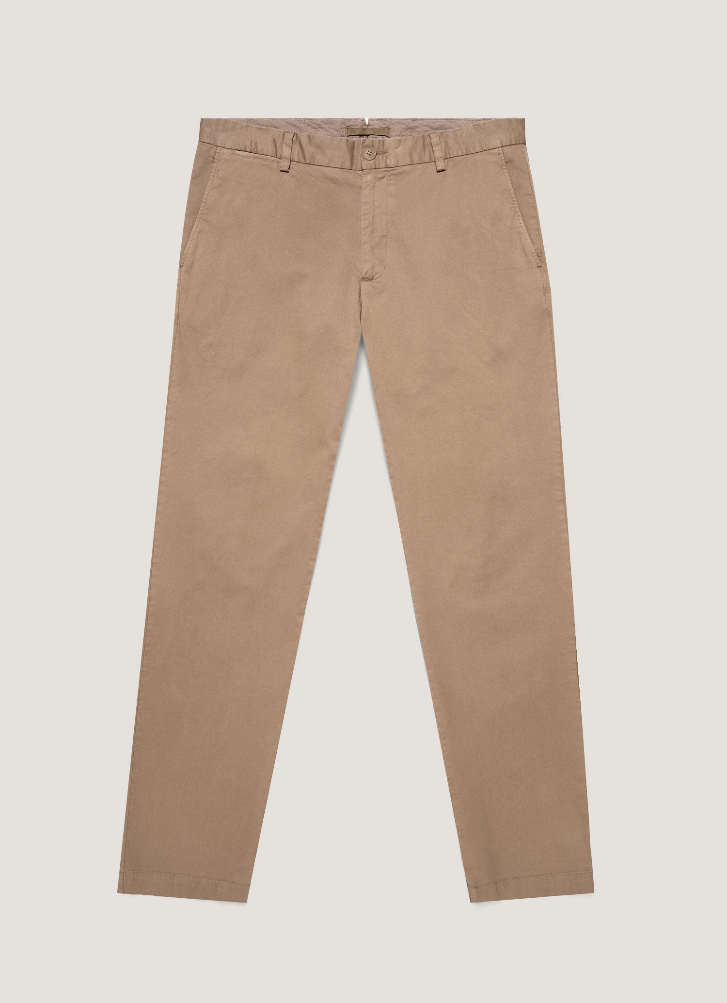 Men's Slim Fit Chino in Dark Stone | Sunspel
