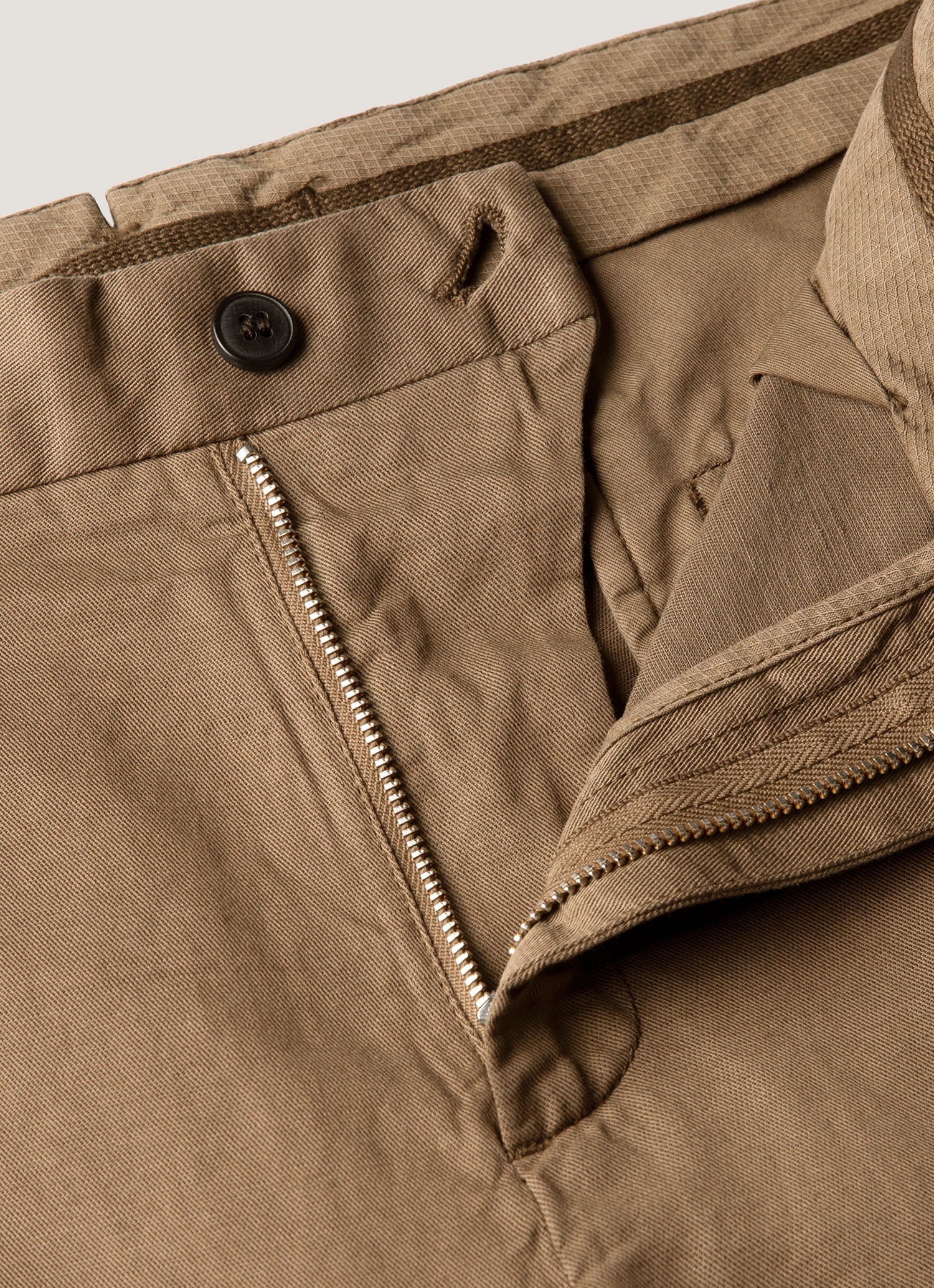 Men's Cotton Linen Trouser in Dark Cedar