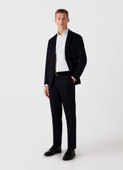 Men's Lightweight Travel Wool Trouser in Navy