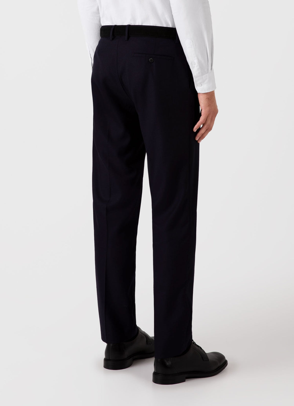 Men's Lightweight Travel Wool Trouser in Navy