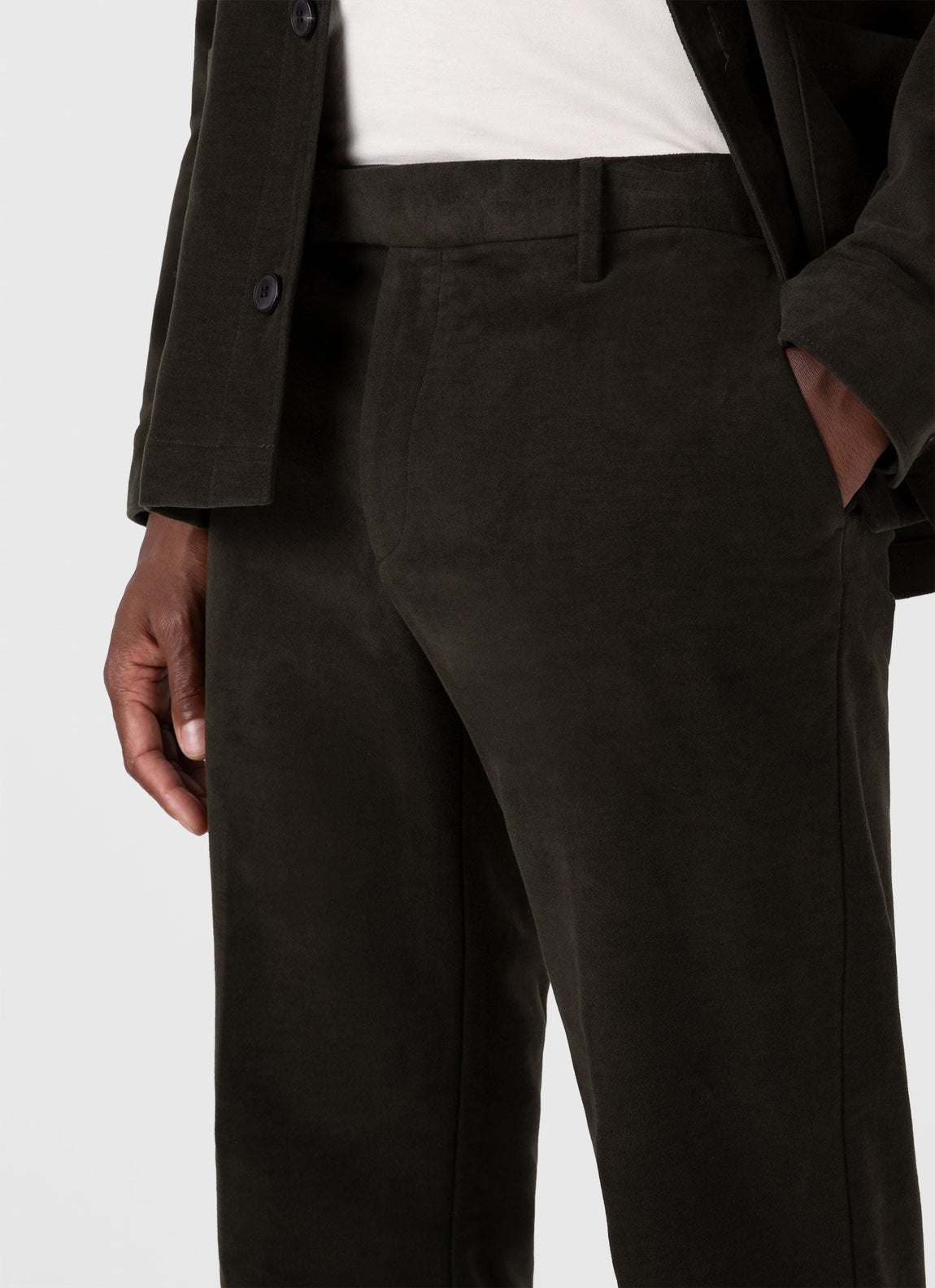 Men's Moleskin Trouser in Peat