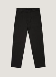 Men's Textured Wool Two-Piece Suit in Dark Charcoal Melange