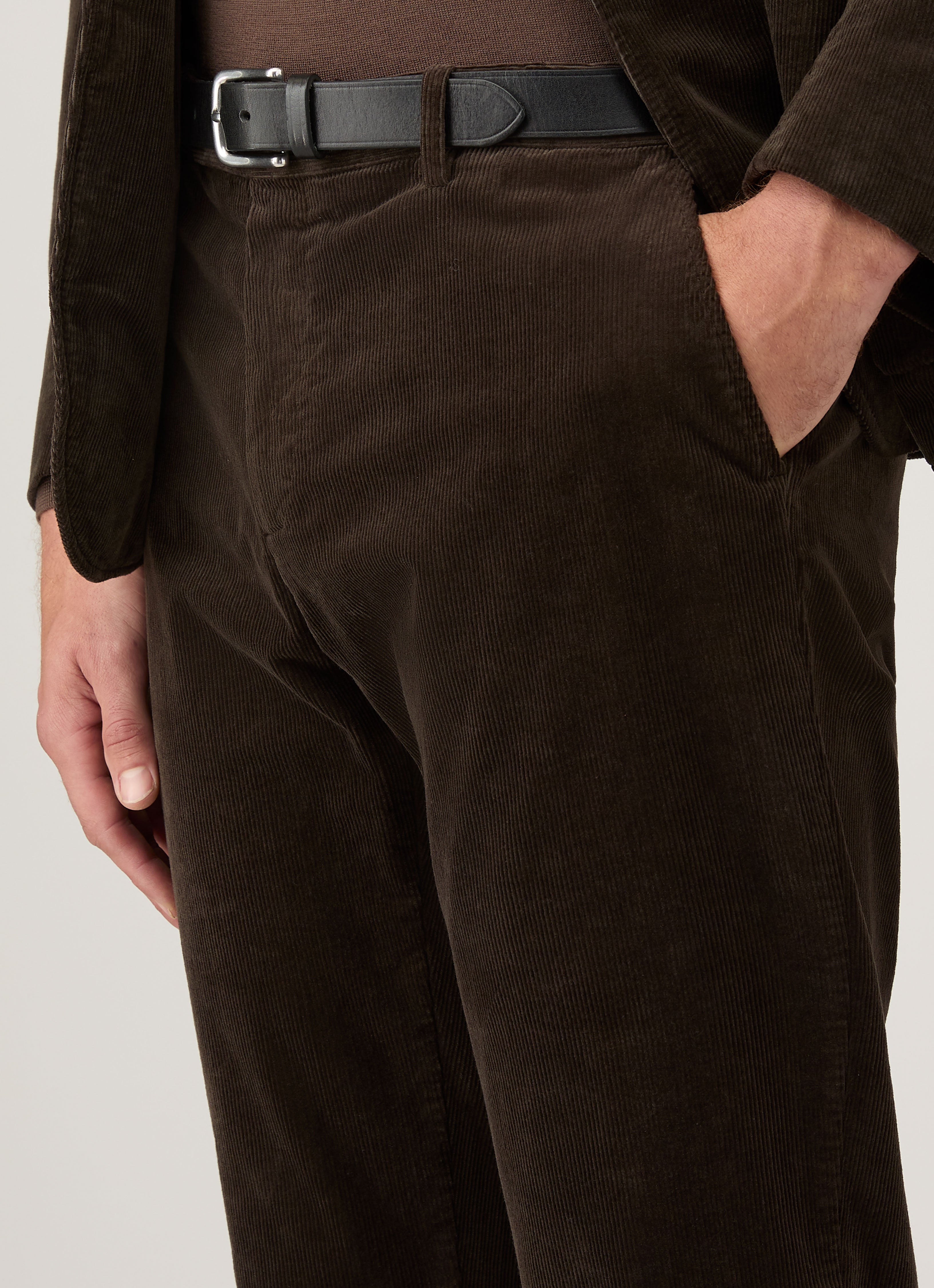 Men's Corduroy Trouser in Coffee | Sunspel