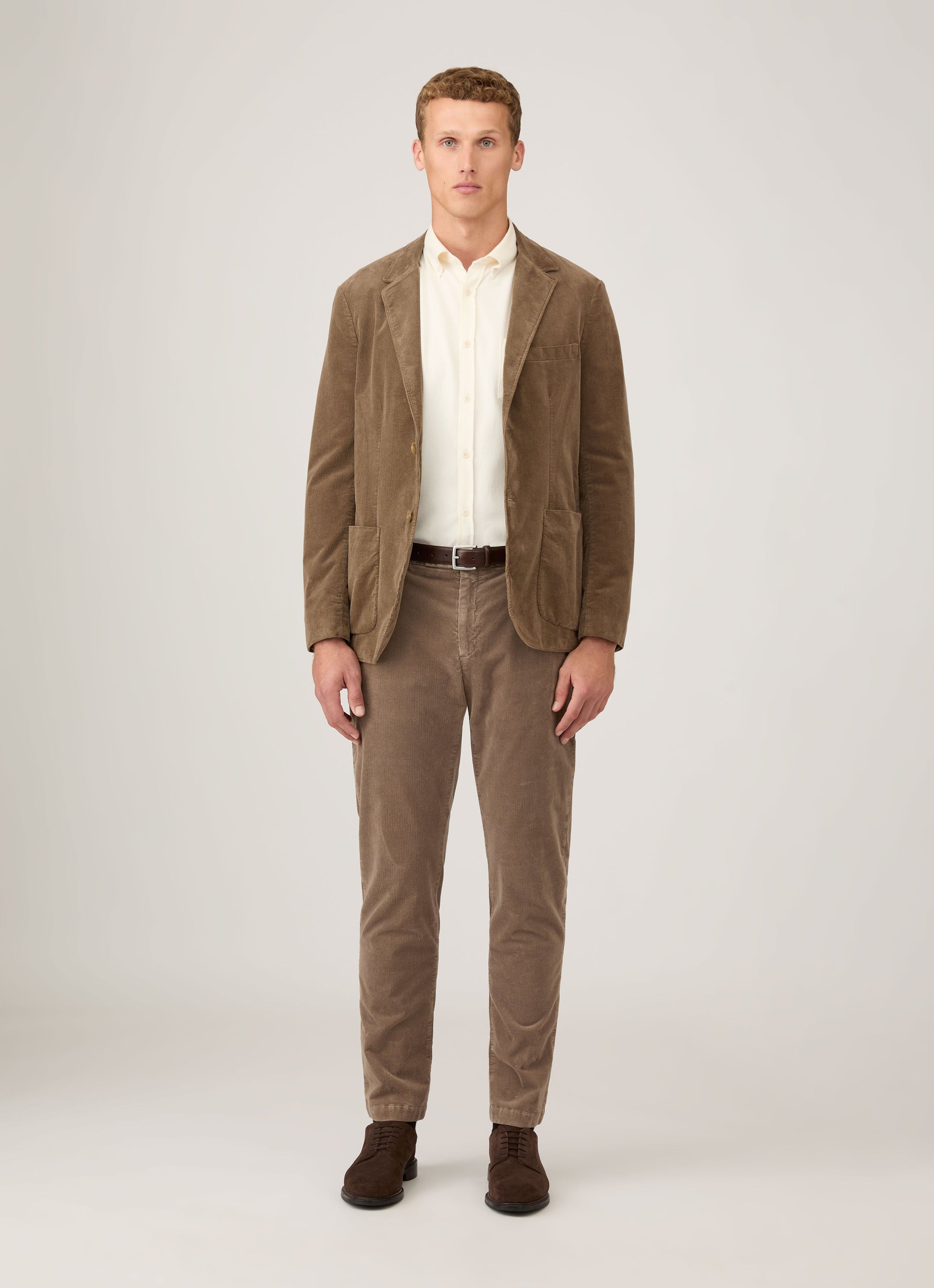Men's Corduroy Trouser in Bark