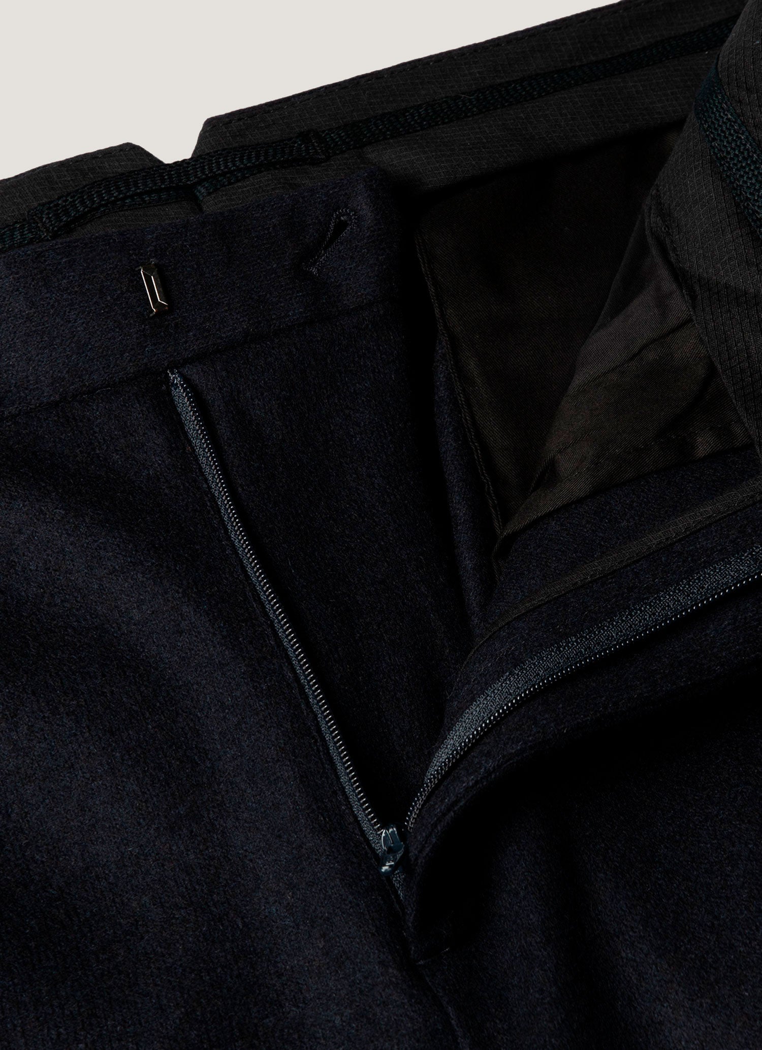 Men's Boiled Wool Trouser in Navy