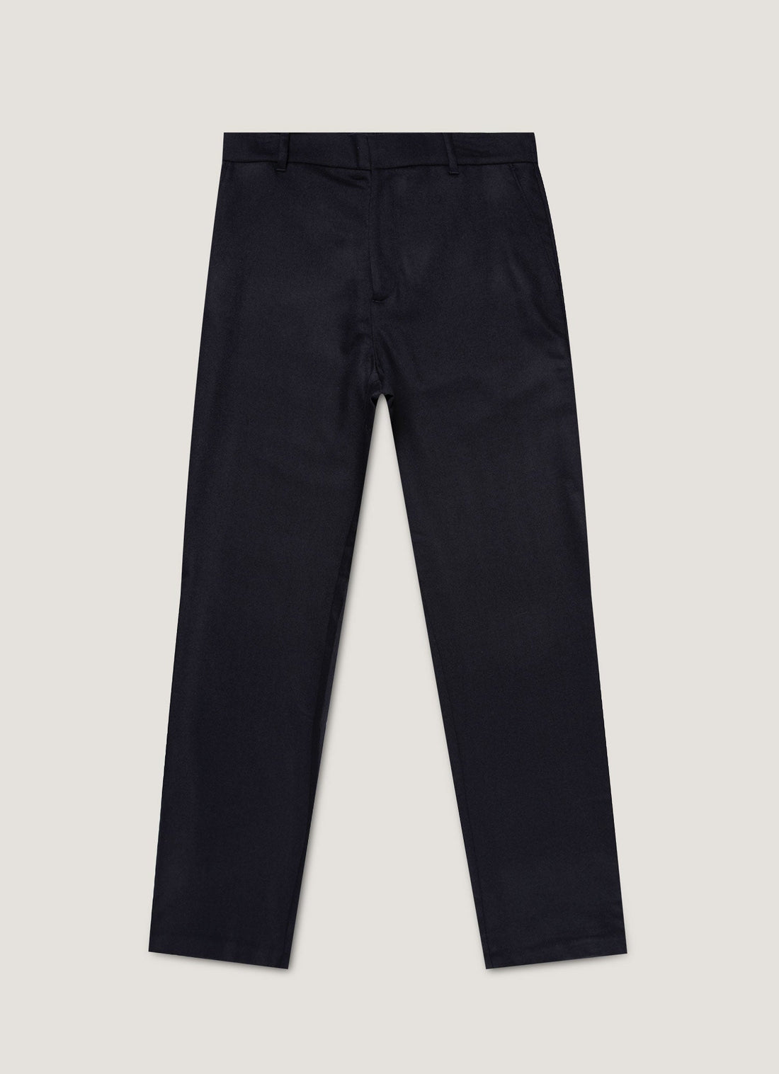 Men's Wool Cashmere Flannel Trouser in Navy