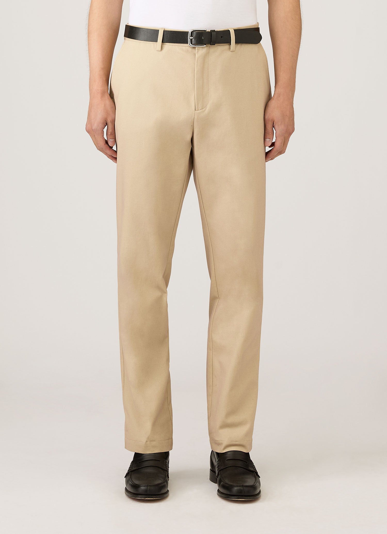 Men's Cotton Drill Trouser in Light Stone | Sunspel