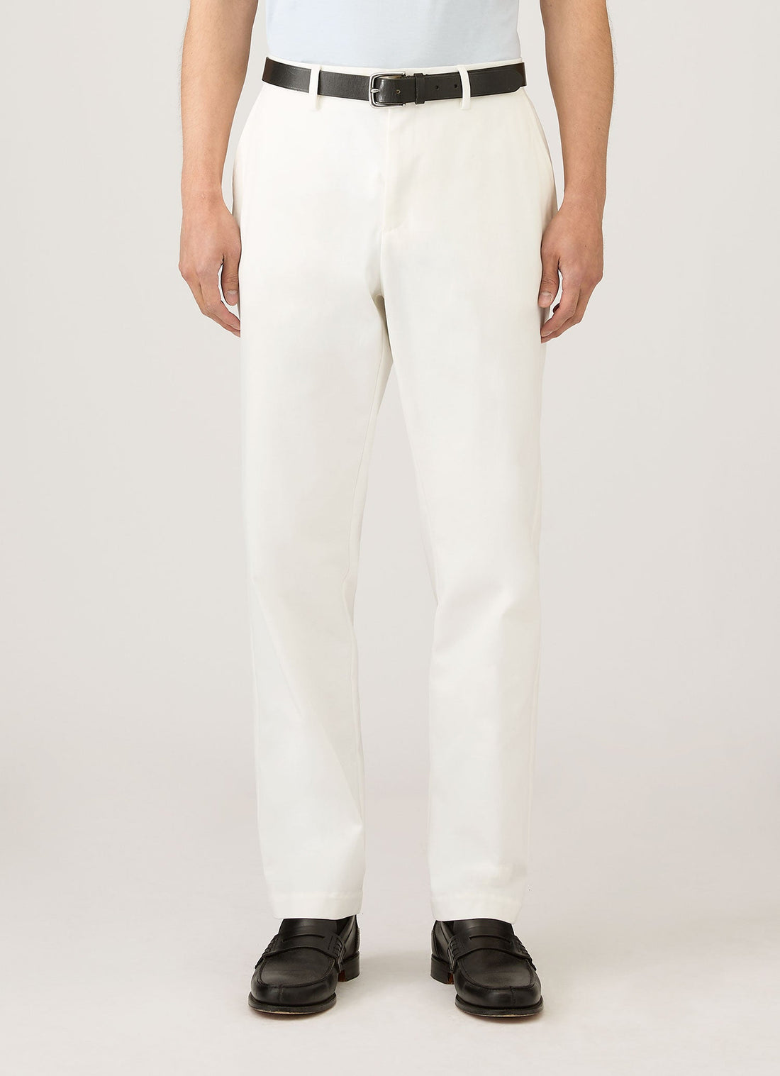 Men's Cotton Drill Trouser in Warm White