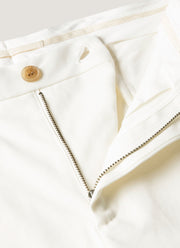 Men's Cotton Drill Trouser in Warm White