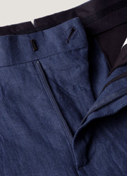 Men's Linen Trouser in Light Navy