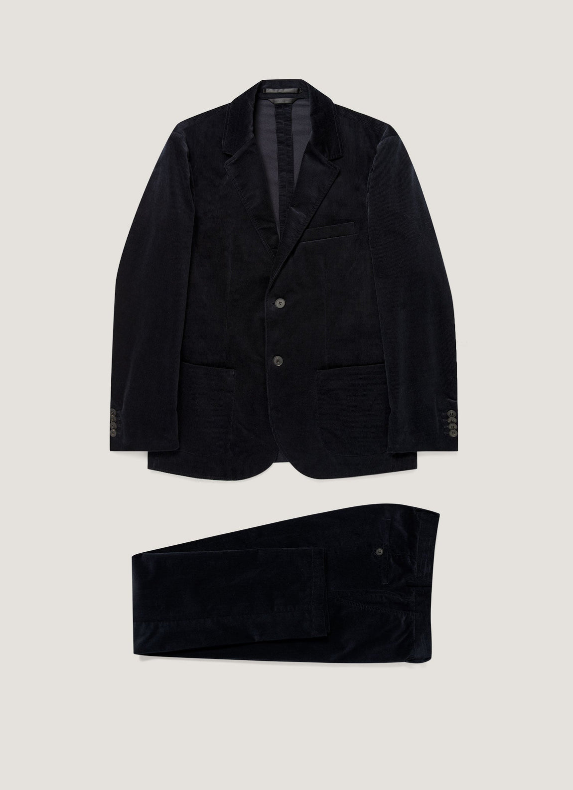 Men's Corduroy Two-Piece Suit in Navy