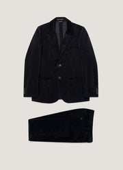 Men's Corduroy Two-Piece Suit in Navy
