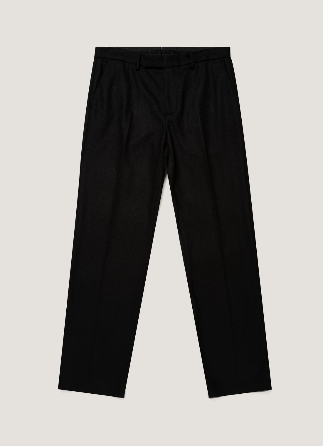 Men's Boiled Wool Trouser in Black