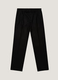 Men's Boiled Wool Trouser in Black