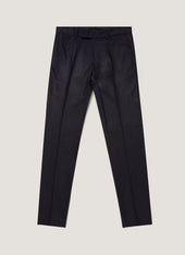 Men's Wool Cashmere Flannel Trouser in Navy