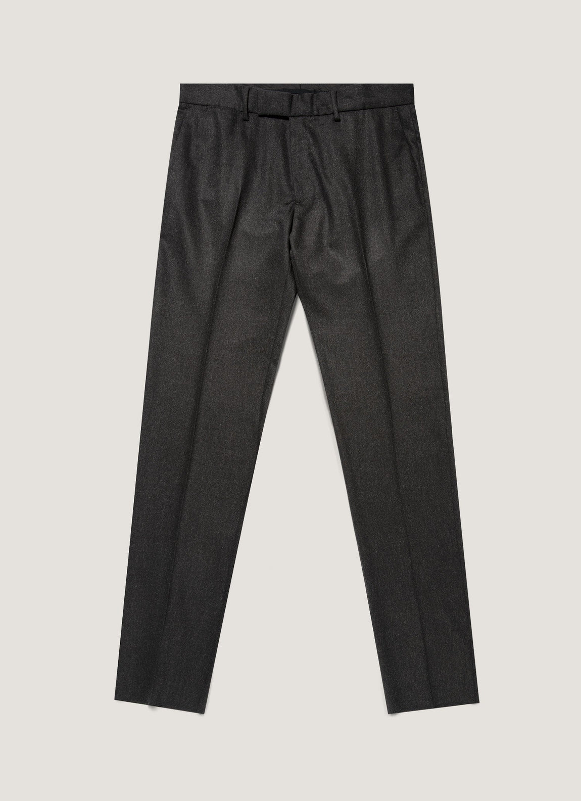 Men's Wool Cashmere Flannel Two-Piece Suit in Charcoal Melange