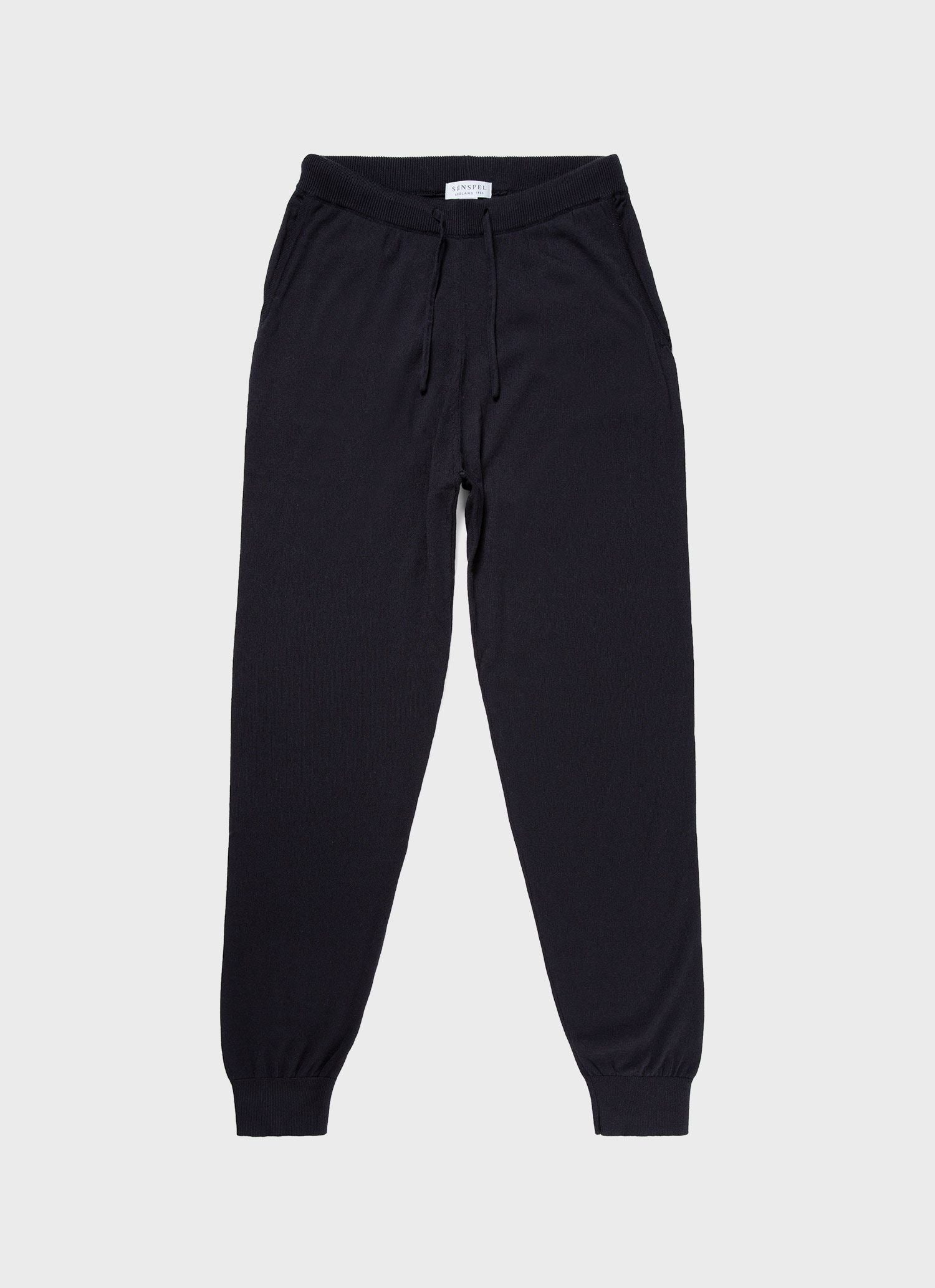 Men's Merino Wool Lounge Pant in Navy