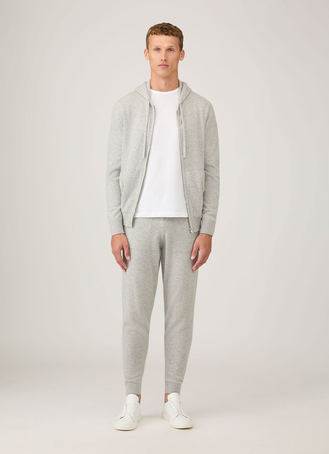 Men's Cashmere Lounge Pant in Grey Melange