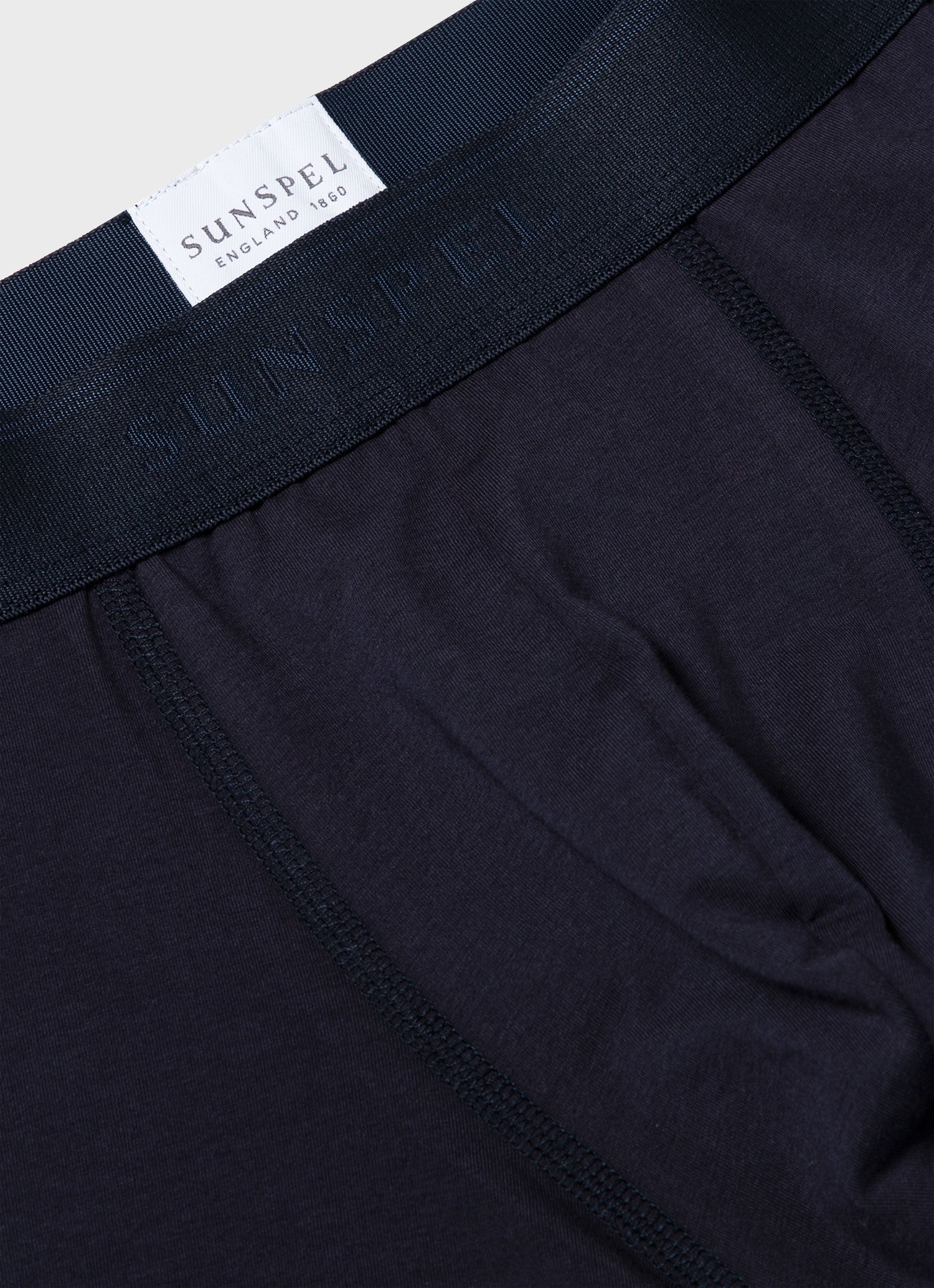 Men's Stretch Cotton Boxer Briefs in Navy