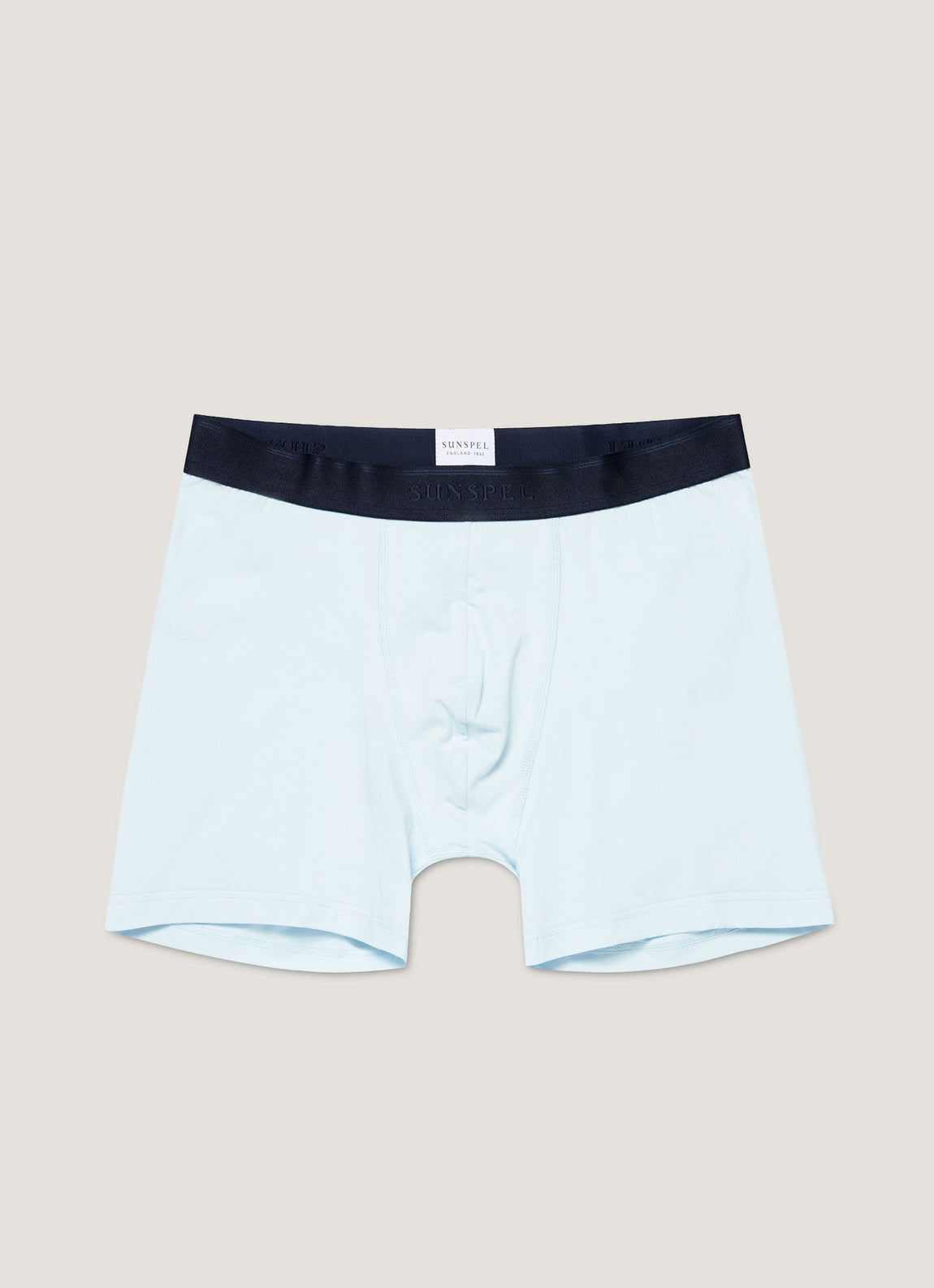 Men's Stretch Cotton Boxer Briefs in Light Blue