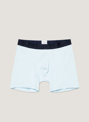 Men's Stretch Cotton Boxer Briefs in Light Blue