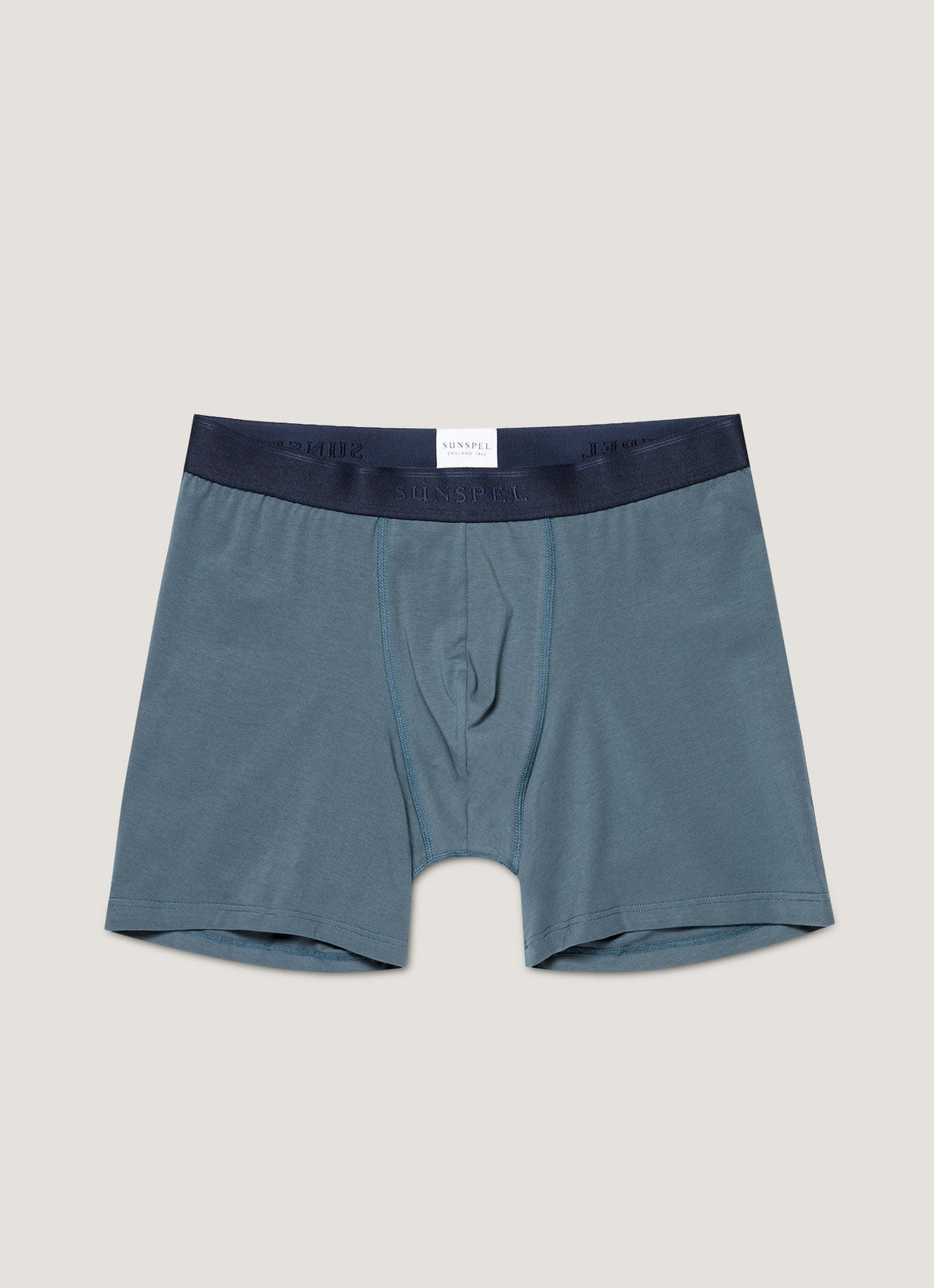 Men's Stretch Cotton Boxer Briefs in Dark Petrol