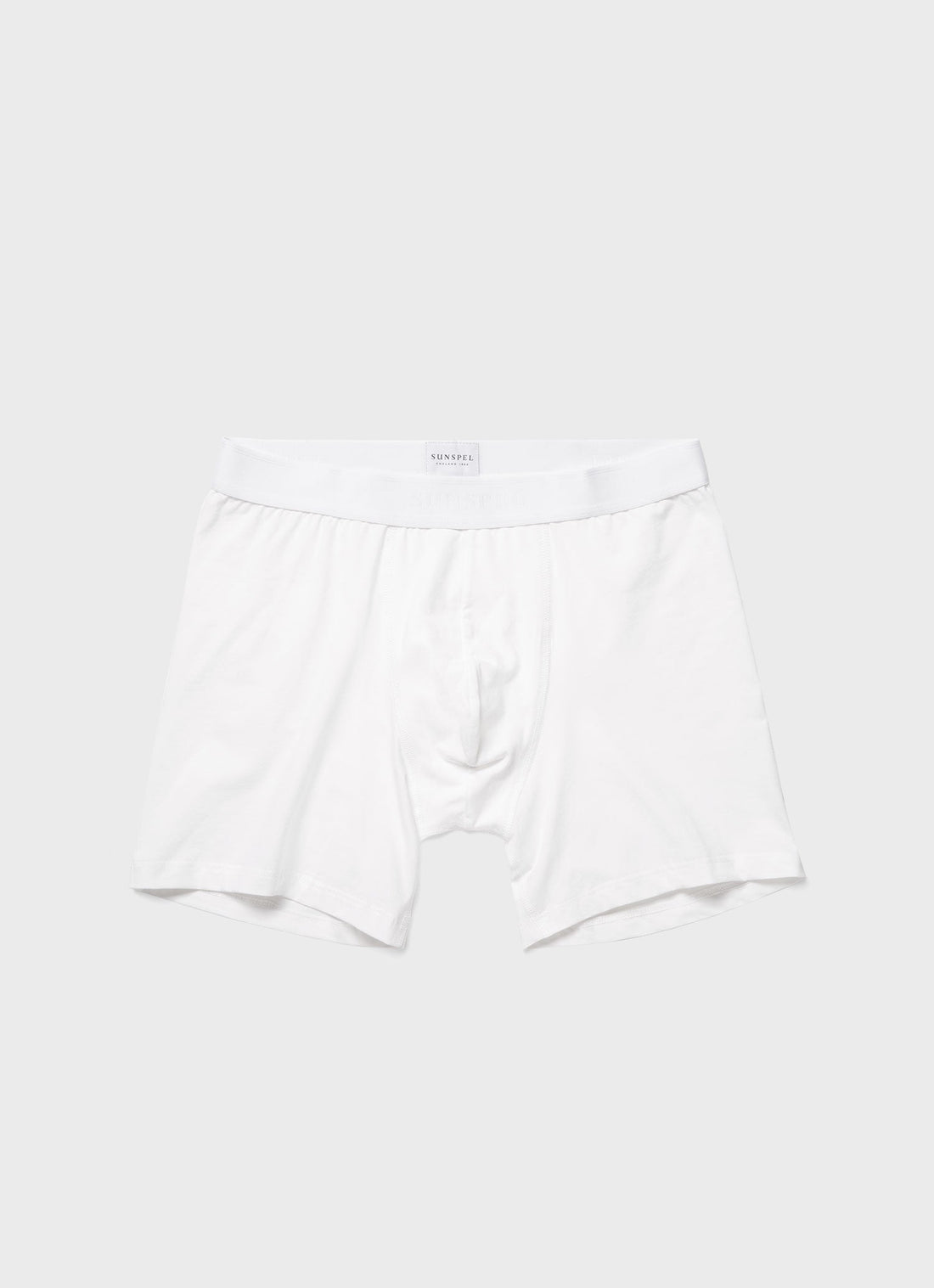 Men's Stretch Cotton Boxer Briefs in White