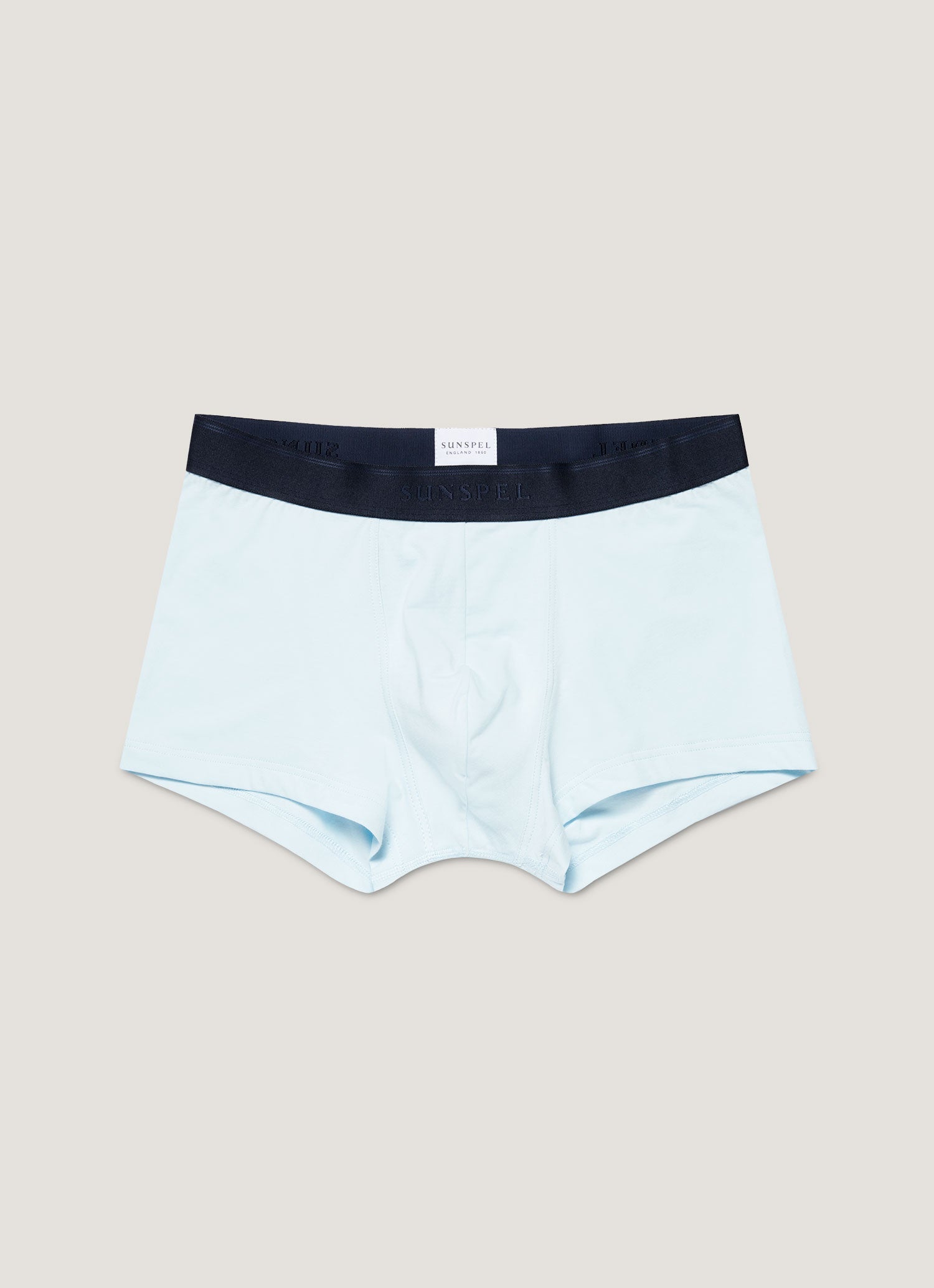 Men's Stretch Cotton Trunks in Light Blue