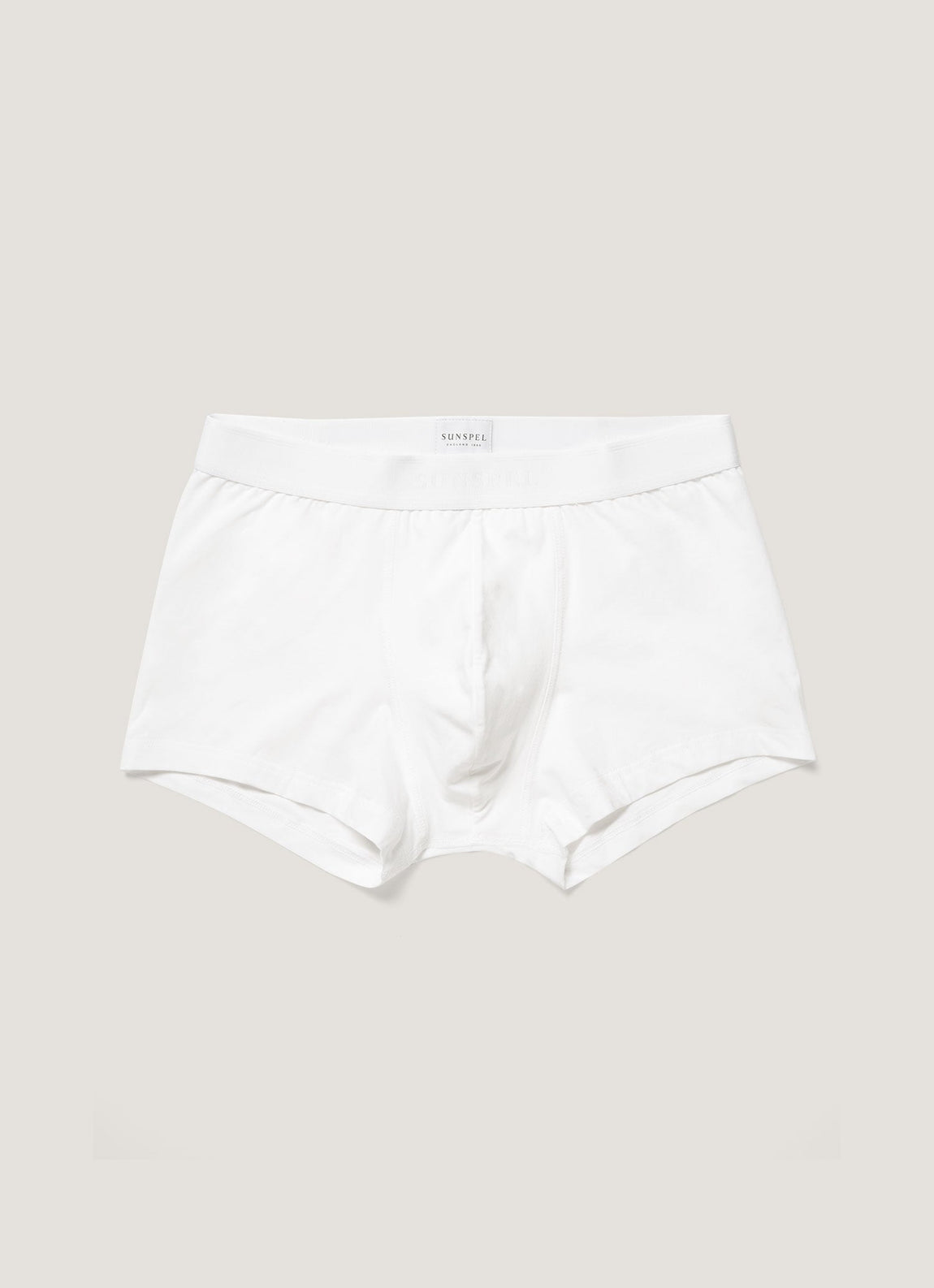 Men's Stretch Cotton Trunks in White