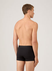 Men's Superfine Cotton Trunks in Black