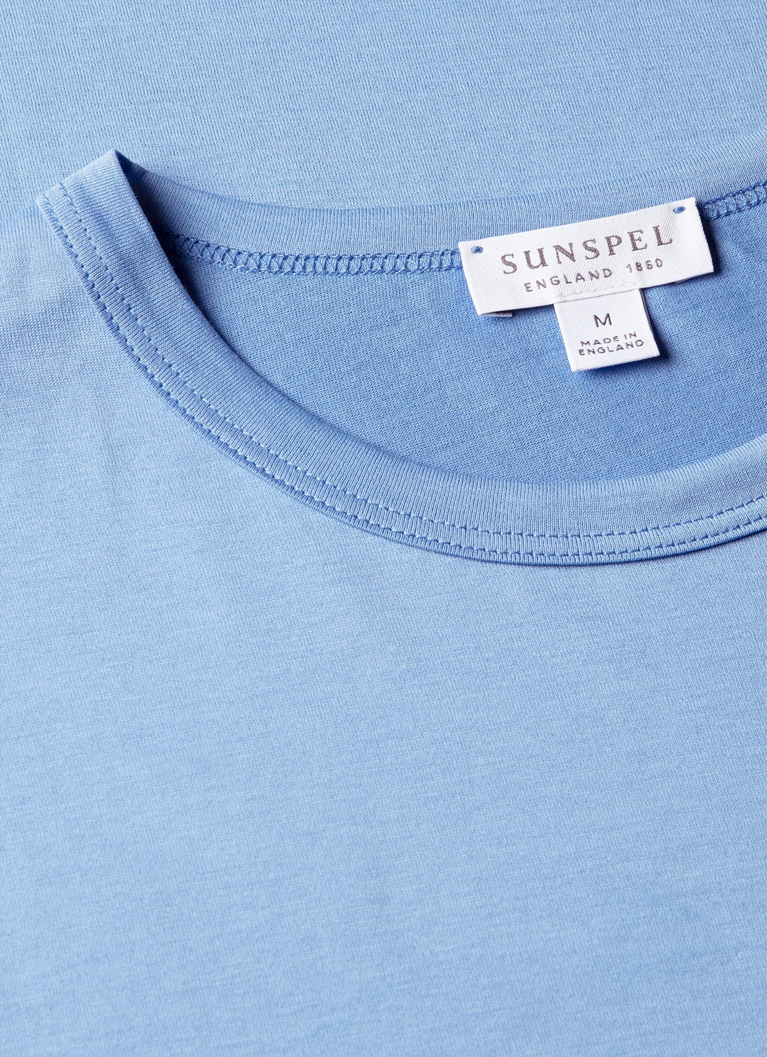 Men's Classic T-shirt in Azure Blue | Sunspel