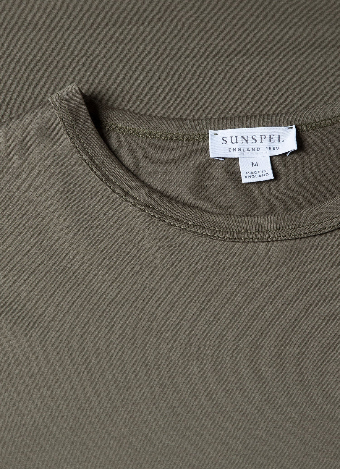 Men's Classic T-shirt in Khaki | Sunspel