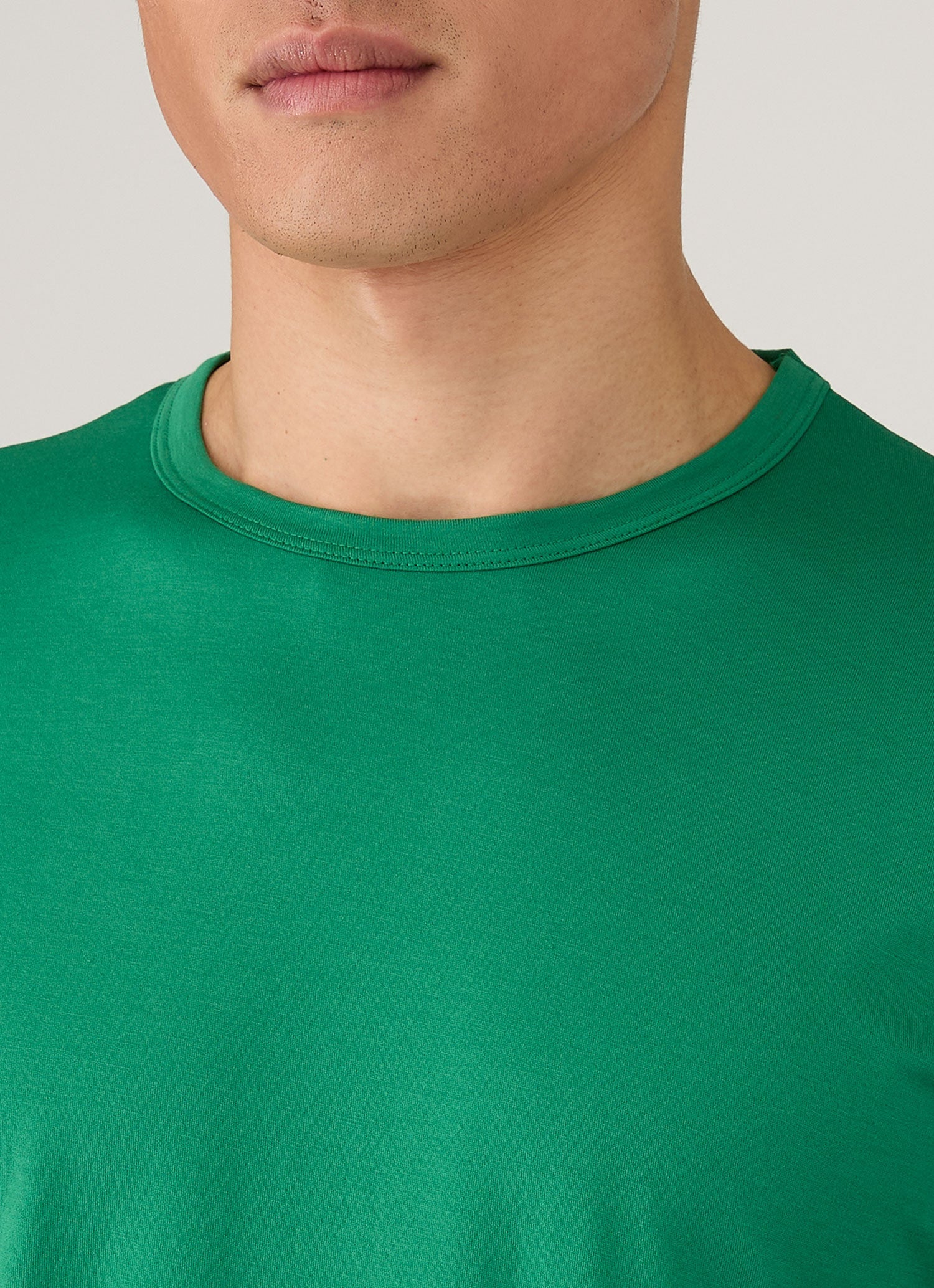 Men's Classic T-shirt in Bright Green | Sunspel