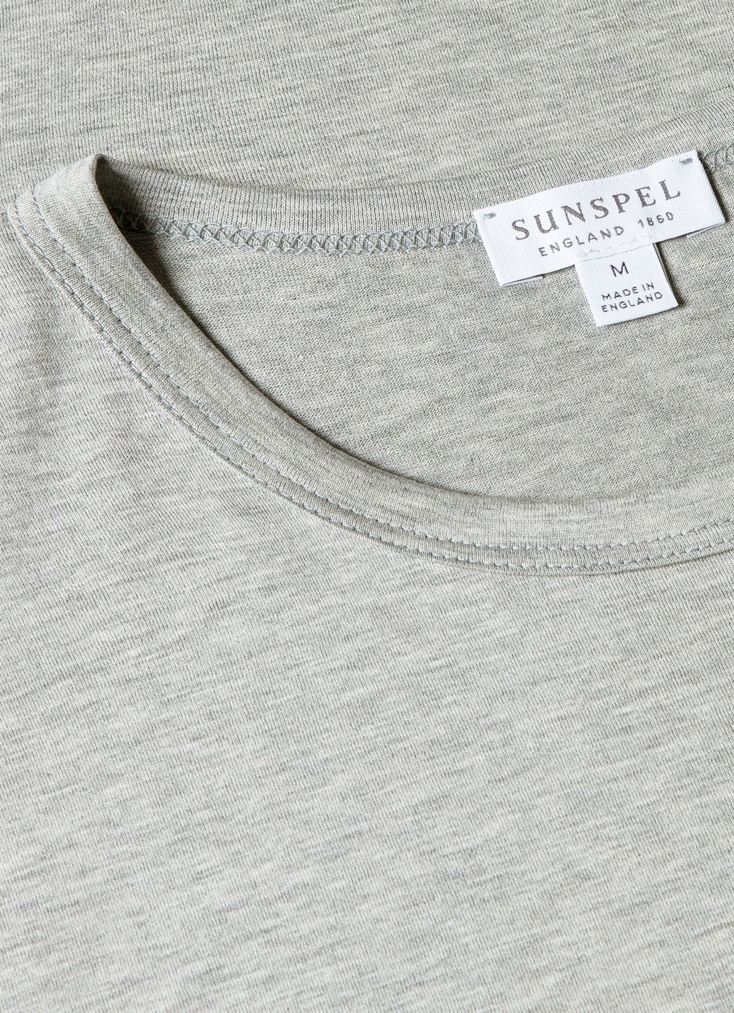 Men's Classic T-shirt in Grey Melange | Sunspel