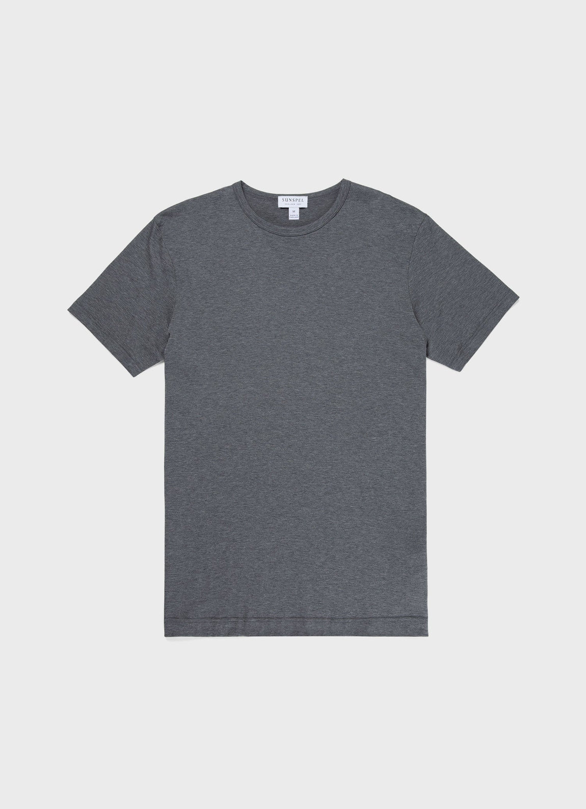 Men's Classic T-shirt in Charcoal Melange | Sunspel
