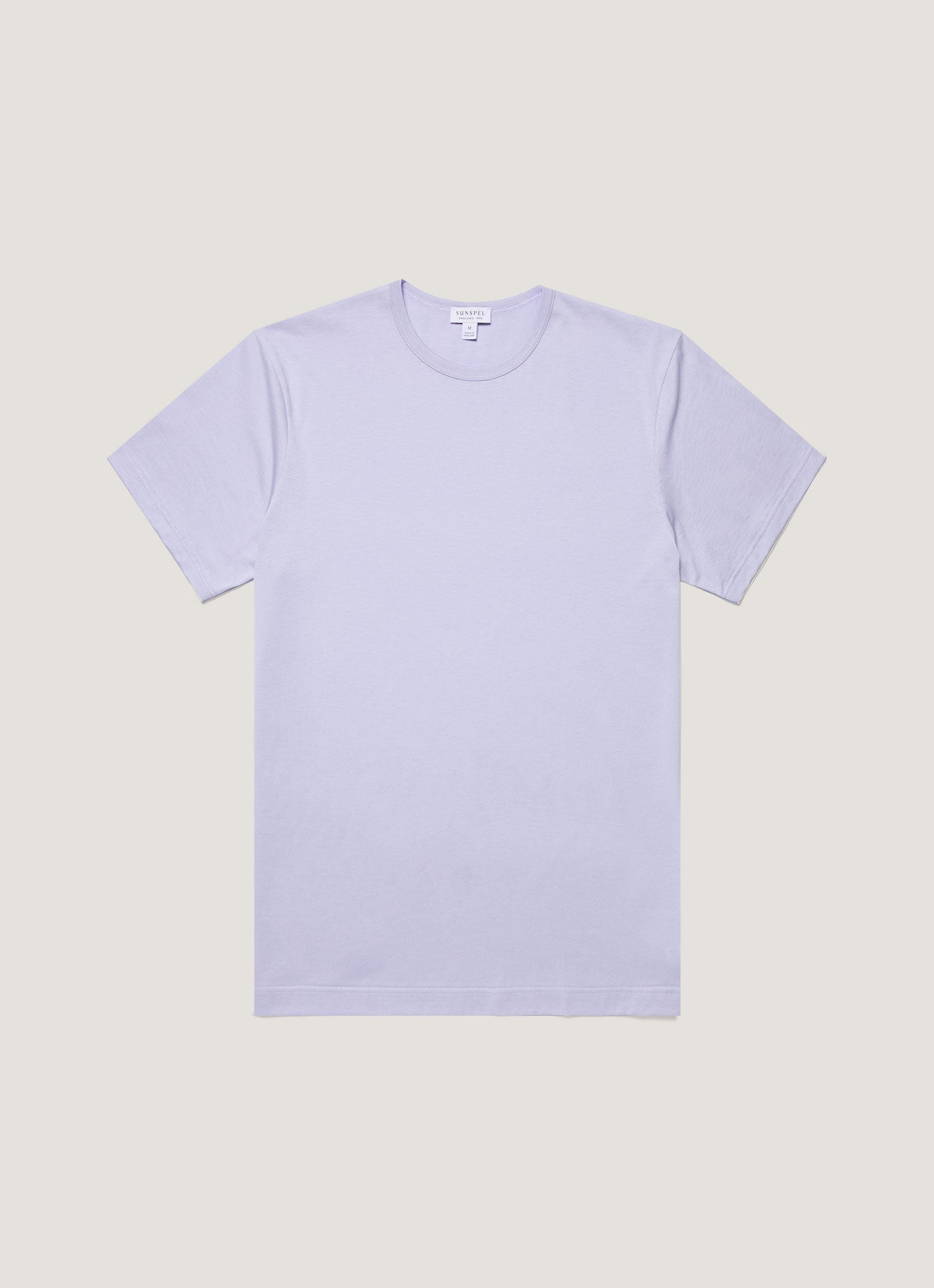 Men's Classic T-shirt in Pale Lilac | Sunspel