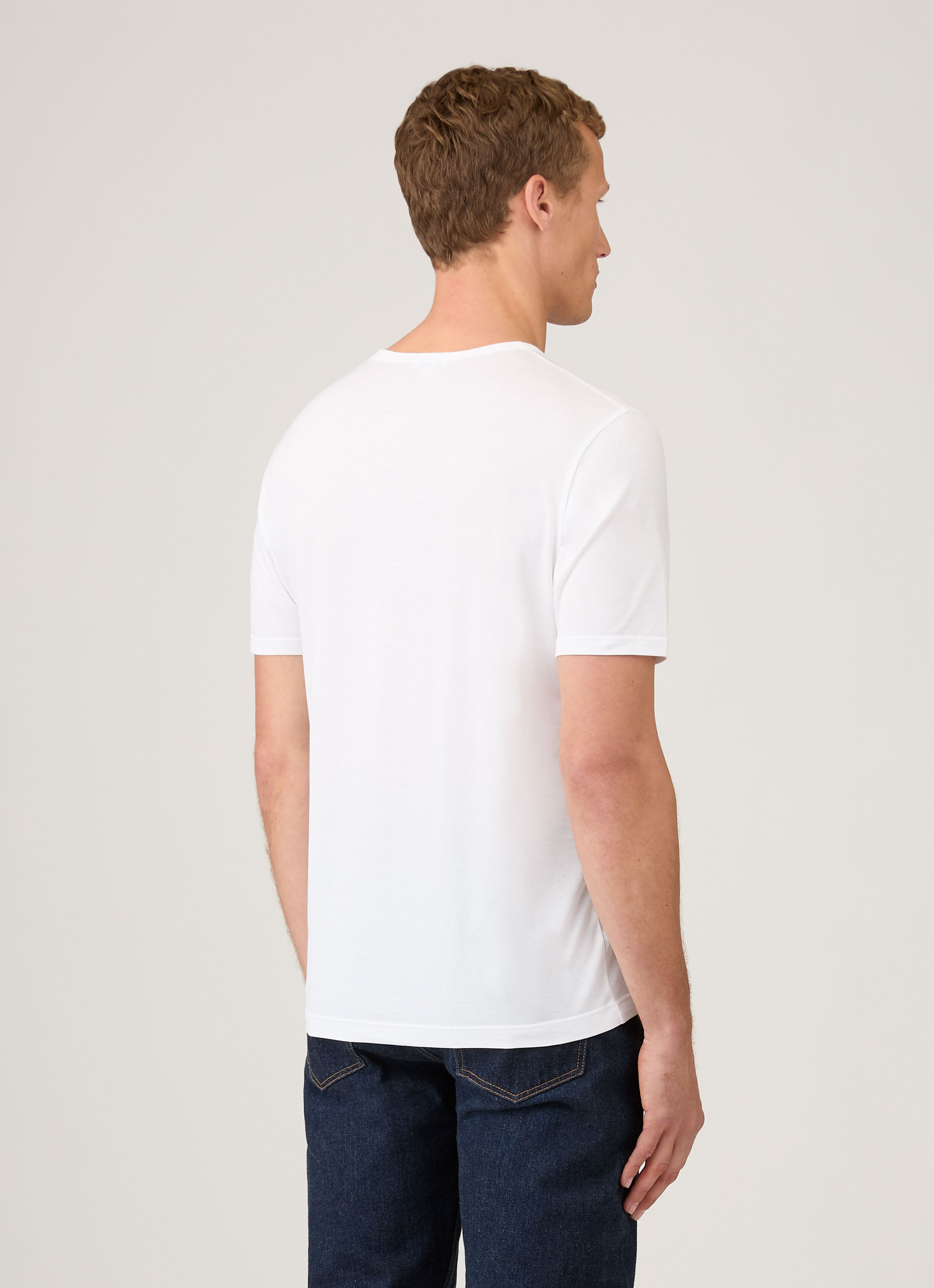 Men's Classic T-shirt in White | Sunspel