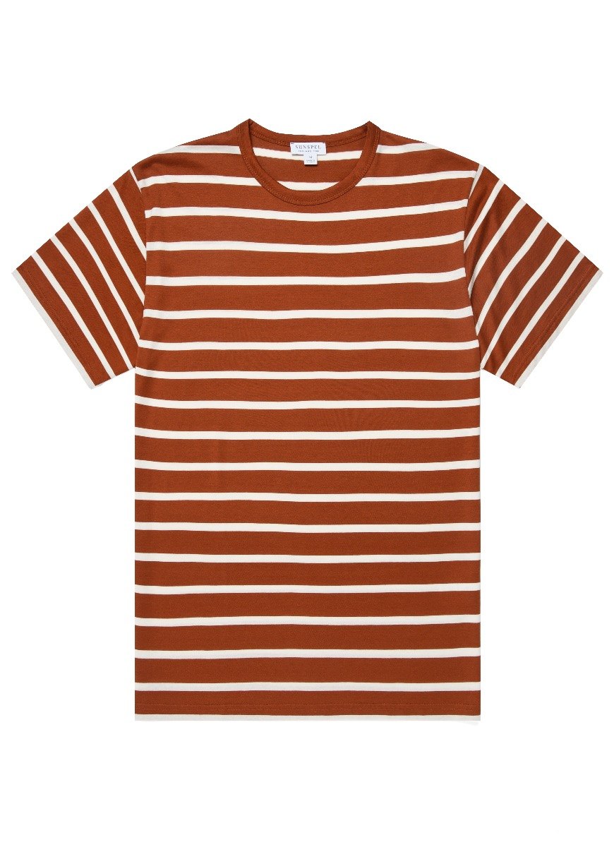 Men's Classic T-shirt in Spice / Ecru