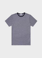 Men's Classic T-shirt in Navy/White Narrow Stripe