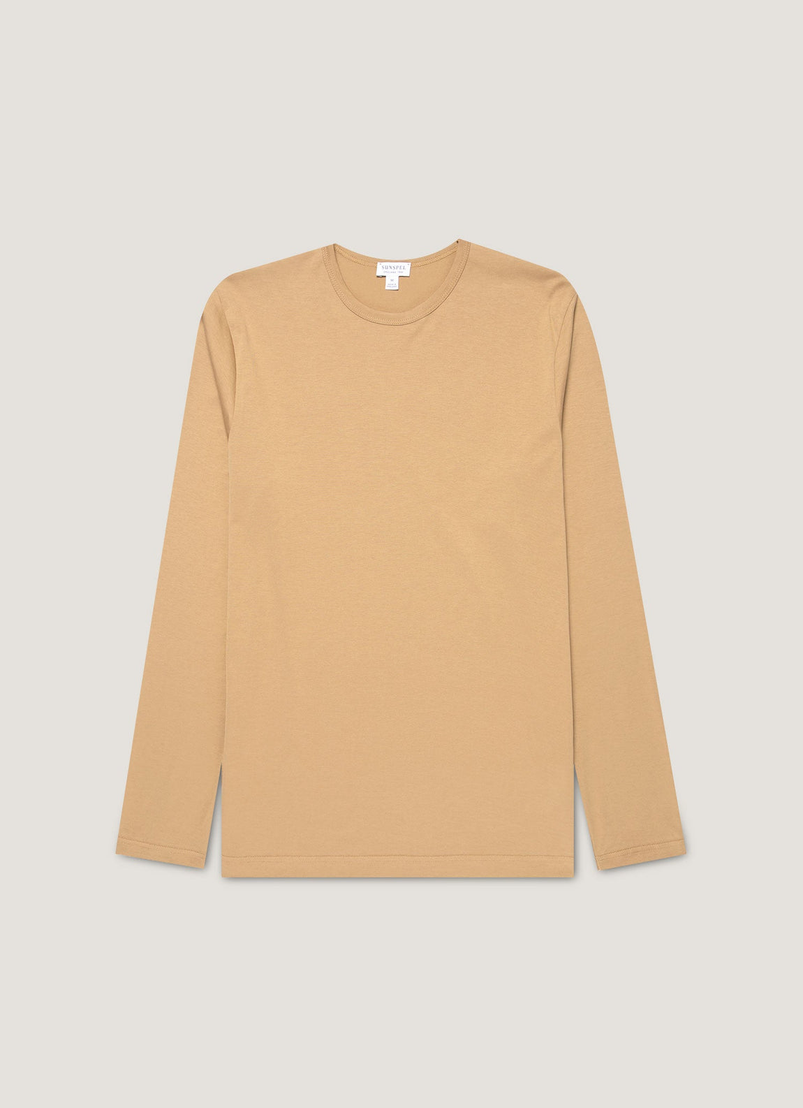 Men's Long Sleeve Classic T-shirt in Tan