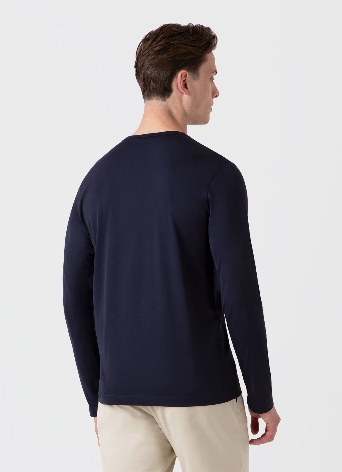 Men's Classic Long Sleeve T-shirt in Navy