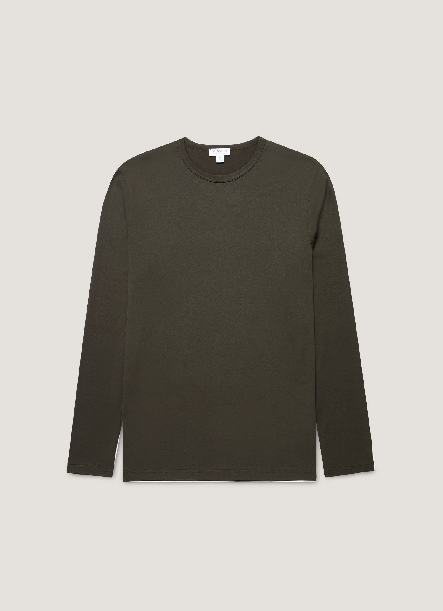 Men's Long Sleeve Classic T-shirt in Dark Green
